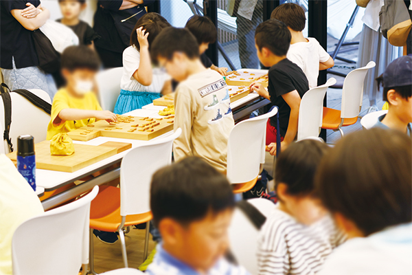 1周年イベントの初心者将棋大会の模様