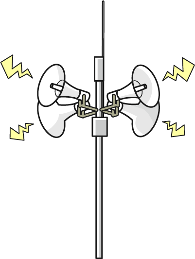 無線機のイラスト