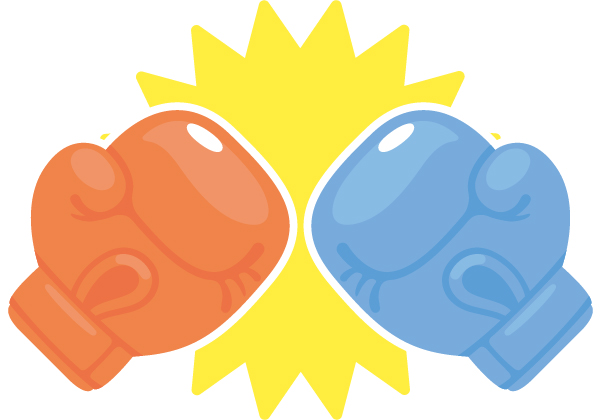 ボクシンググローブのイラスト