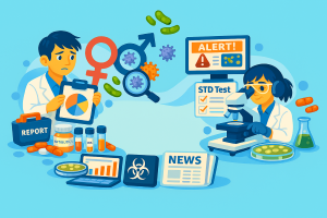 感染症月報のスマートフォン版のリンクサイトが貼ってある図