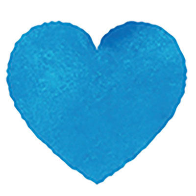 青いハートイラスト