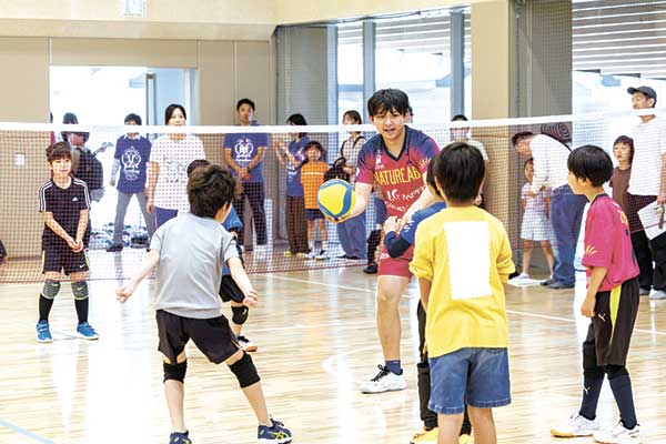 昨年の開催例スポーツ体験の写真