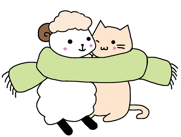 ウルちゃんとリッヒくんのイラスト