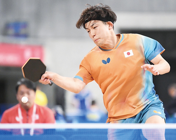 試合中の亀澤選手