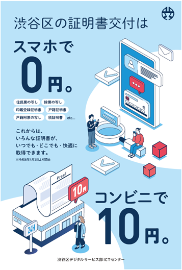 チラシ：証明書交付手数料の減額・無償化を開始