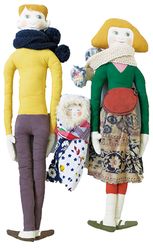 親子のイメージの人形