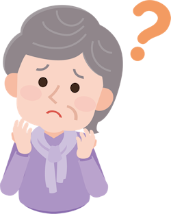 困っている人のイメージイラスト
