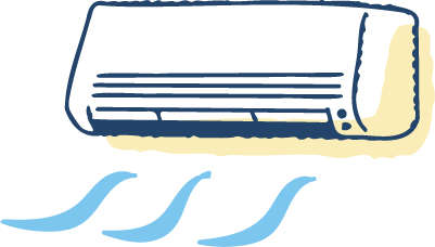 エアコンのイラスト