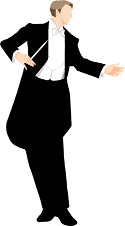 指揮者のイラスト