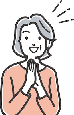 女性シニア イラスト