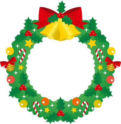 クリスマスリースのイメージイラスト