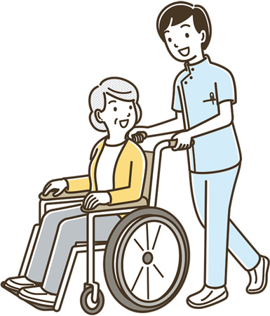 介護職として働く職員 イラスト