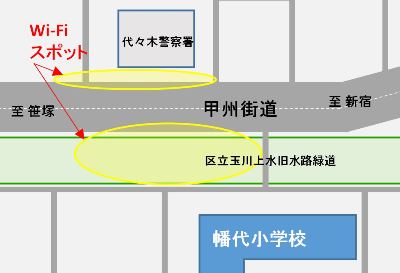 屋外用ワイファイの整備個所画像