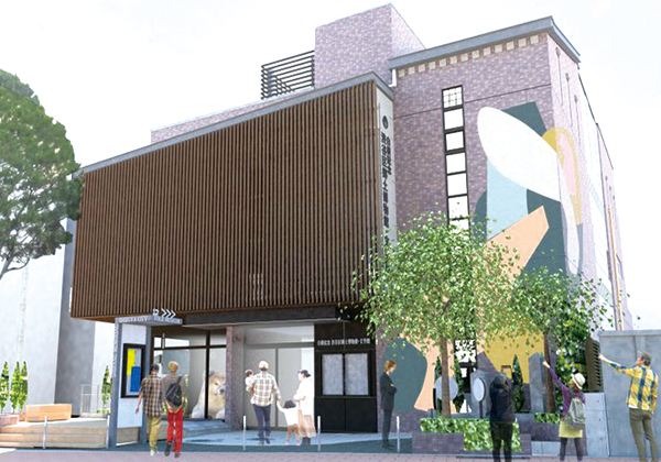 白根記念渋谷区郷土博物館・文学館の完成予想パース