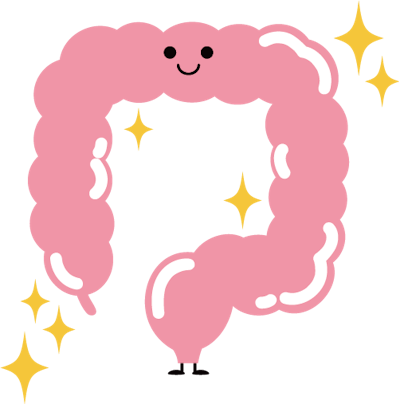 健康な大腸のイメージイラスト