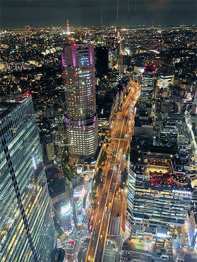 SHIBUYA SKYからの夜景