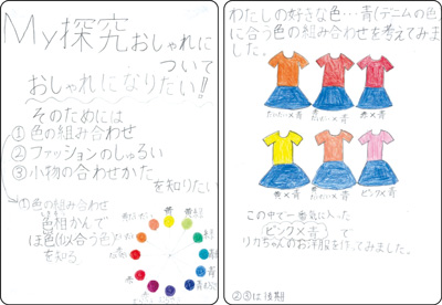 ファッション単協をした ノート写真