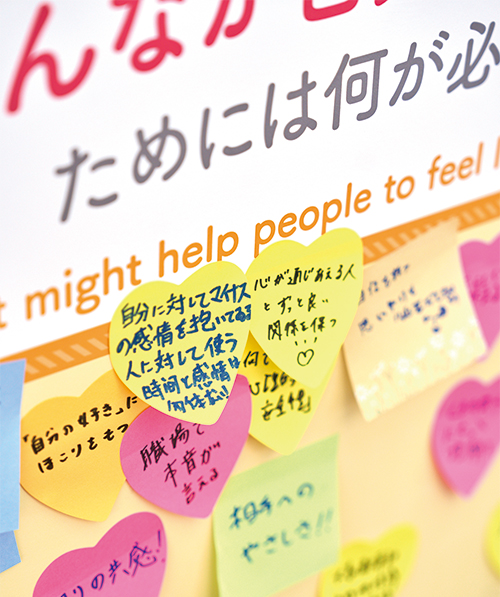参加者が書き込んだ付箋があつまったボードの様子