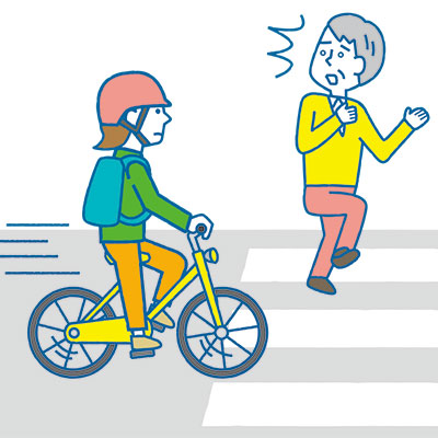 横断歩行者妨害画像