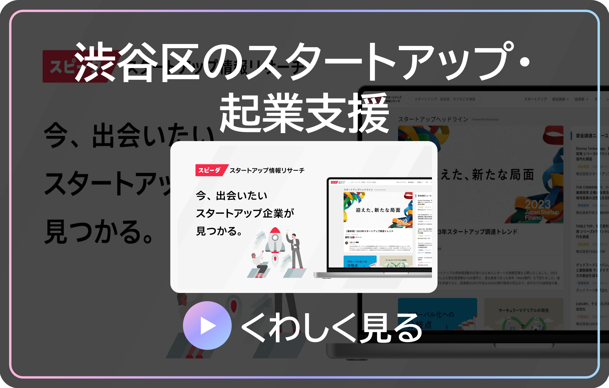 渋谷区のスタートアップ・起業支援の詳細 Microsoft Power BI が開きます。