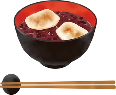 ぜんざいのイラスト