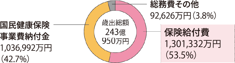 歳出額の円グラフ