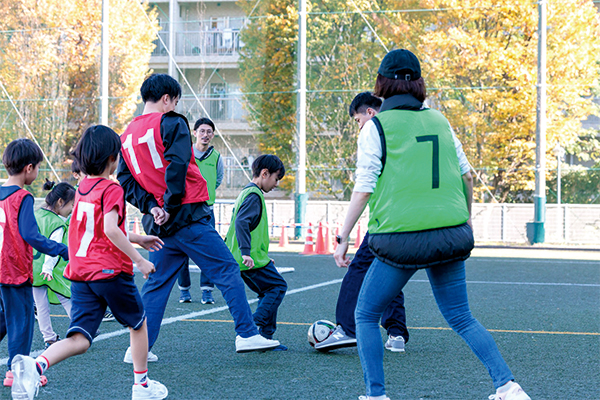 渋谷スポフェス2024のサッカープログラムの開催風景