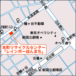 本町リサイクルセンターの地図