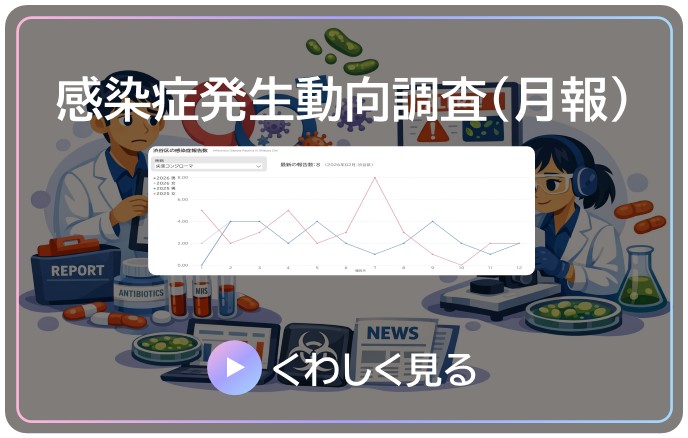 感染症発生動向調査（月報）の詳細 Microsoft Power BI が開きます。