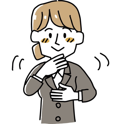 手話ニュースキャスター イラスト