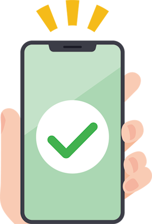 スマートフォン画面のイラスト