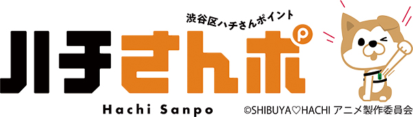 ハチさんポのイラストロゴ