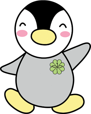 ペンギンのキャラクター「ミンジー」のイラスト