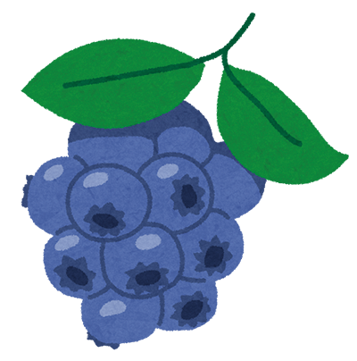 ブルーベリーのイラスト
