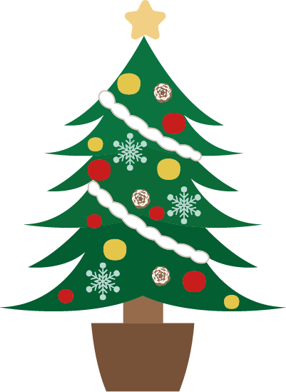 クリスマスツリーのイラスト