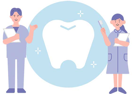 お口のアンチエイジング教室イラスト