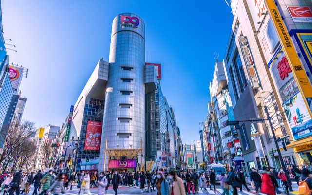 観光地渋谷の街並み