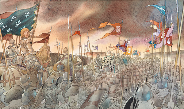 展示作品のイラスト原画