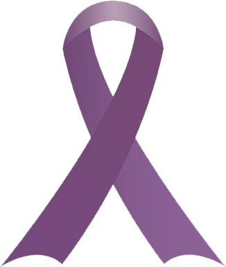 パープルリボンのマーク