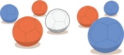 ボッチャボールのイラスト