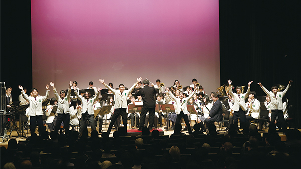 渋谷区青少年吹奏楽団の過去のコンサートの様子