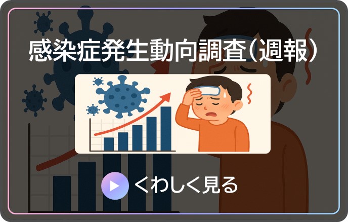 感染症発生動向調査（週報）の詳細 Microsoft Power BI が開きます。