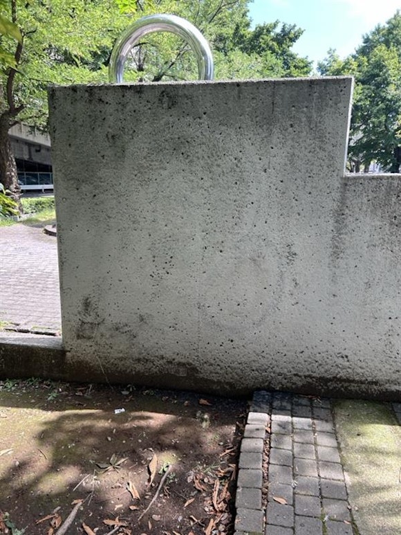 落書き消去後の写真