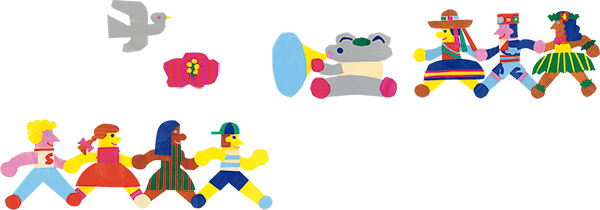 ふるさと渋谷フェスティバルのキービジュアルイラスト