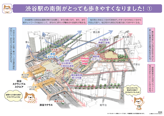 パネル４渋谷駅の南側がとっても歩きやすくなりました！１の画像