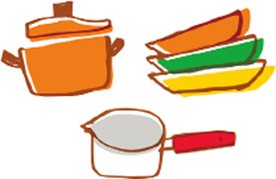食器、調理器具 イラスト