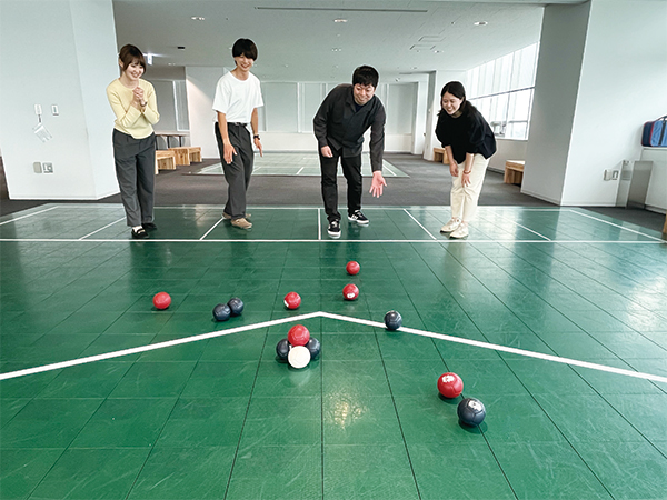 ボッチャ競技の様子