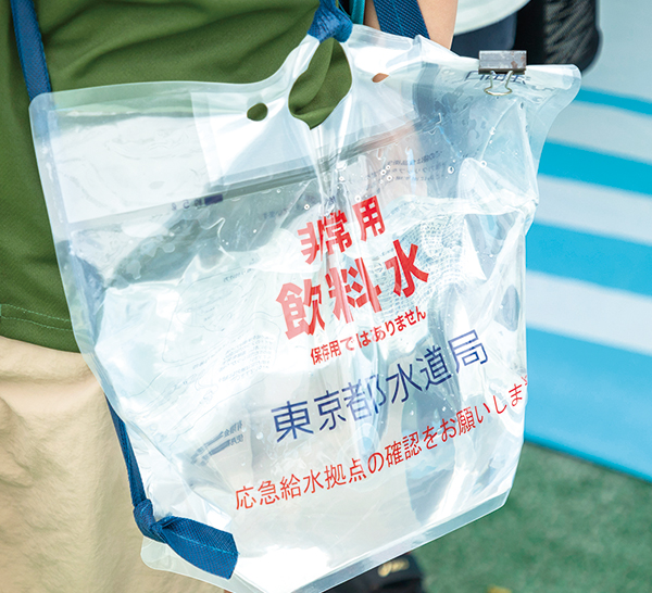 運搬体験につかう給水袋