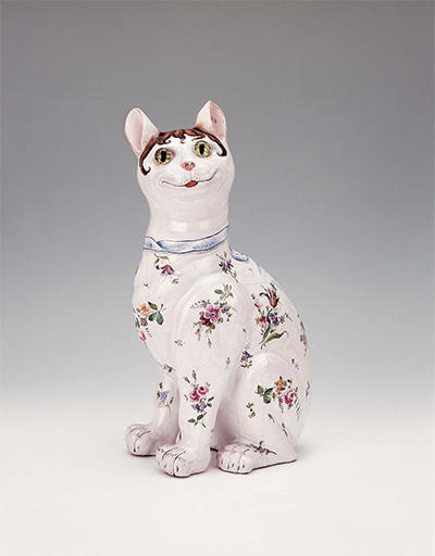 エミール・ガレの猫型置物の画像