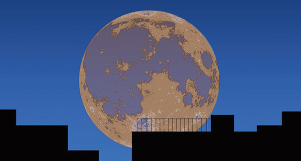 皆既月食のイメージ画像